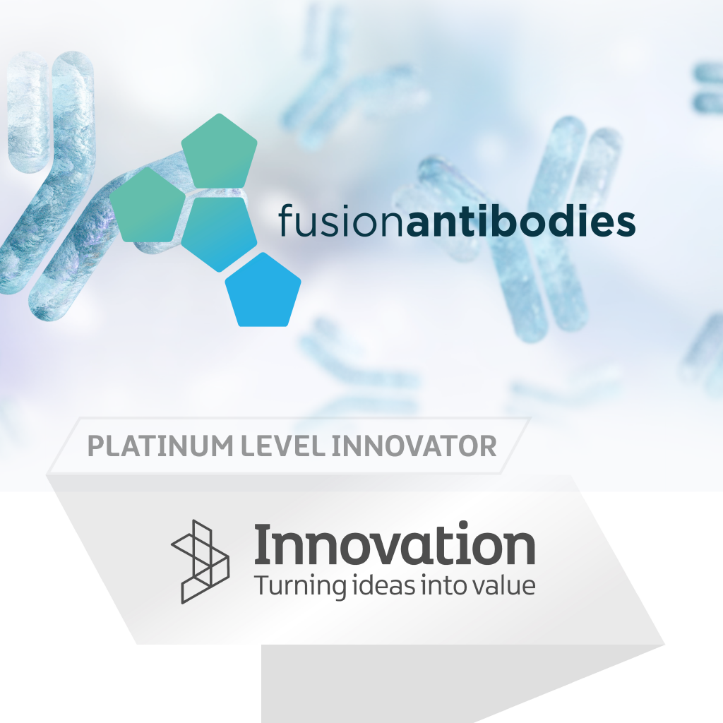 Fusion Antibodies awarded Platinum Level Innovator Status by Innovate